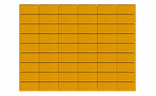 Плитка тротуарная BRAER Прямоугольник желтый, 200*100*40 мм